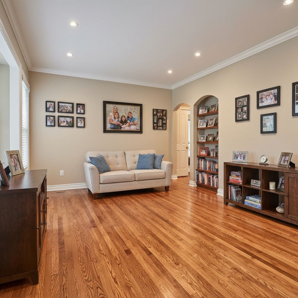 Vinyl flooring installation result