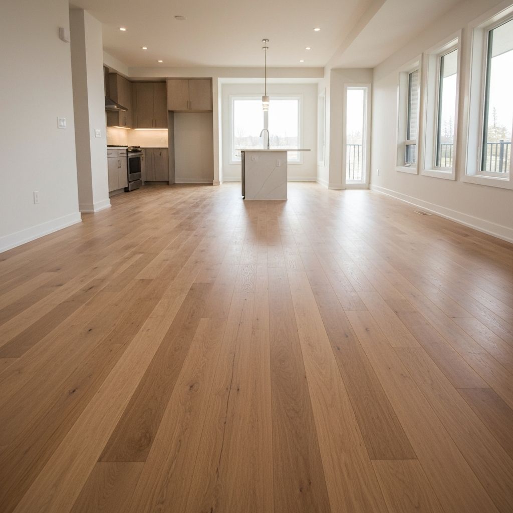 New laminate floor installation