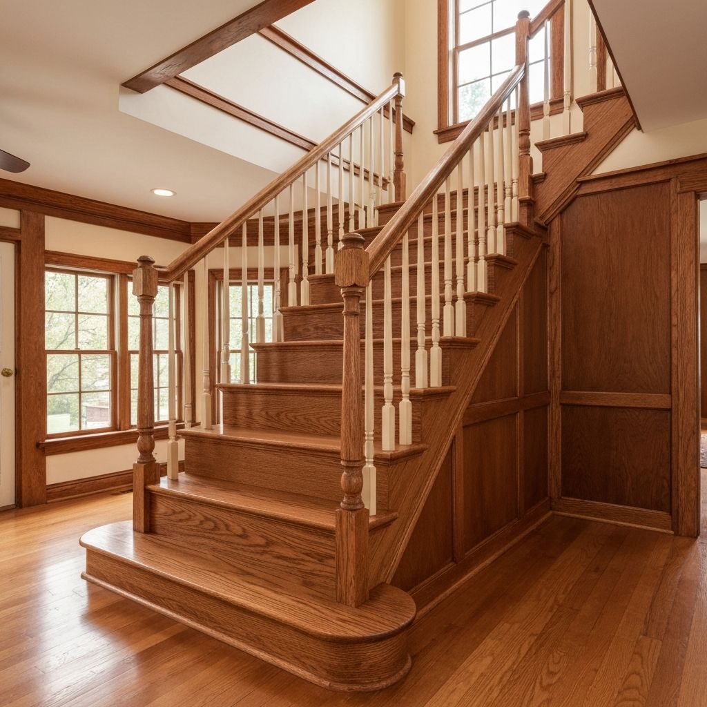 Stairs after refinishing